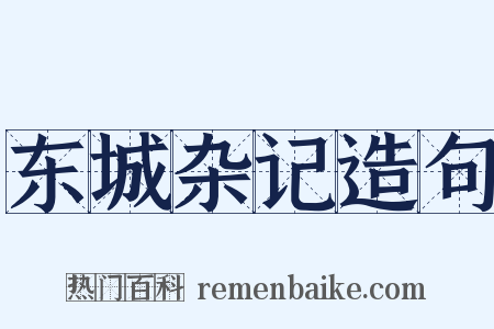 东城杂记造句是什么意思的图片